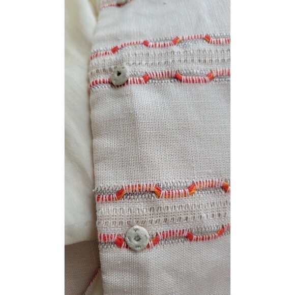 Rare Vintage 60s Leonard Arkin 2pc Linen Dress Suit VTG Size 12 (Modern 8?) - Picture 15 of 16